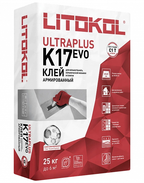 Купить ULTRAPLUS K17 (С1T) - клеевая смесь (26kg bag) в Санкт-Петербурге