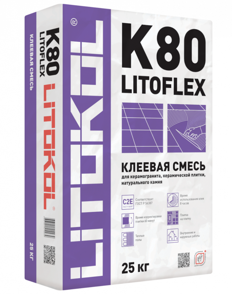 Купить LitoFlex K80-клеевая смесь (25kg bag) в Санкт-Петербурге #2