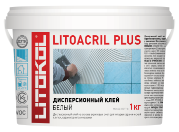 Купить LITOACRIL PLUS - пастообразный клей 1,0 kg bucket в Москве-2