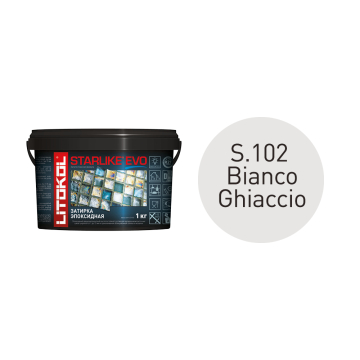 Купить STARLIKE EVO S.102 Bianco Ghiaccio (белый) затир.смесь (1kg bucket) в Краснодаре-1