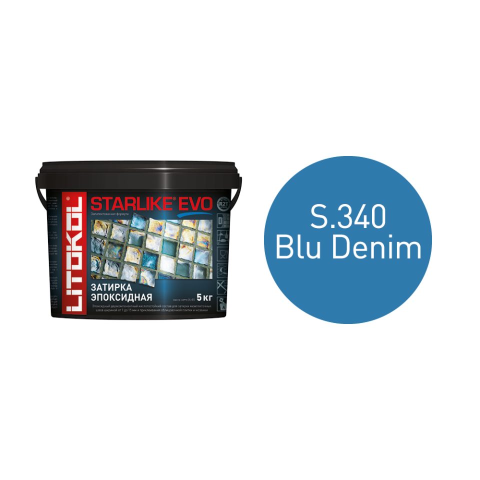 Купить STARLIKE EVO S.340 BLU DENIM затир.смесь (5kg bucket) в Санкт-Петербурге