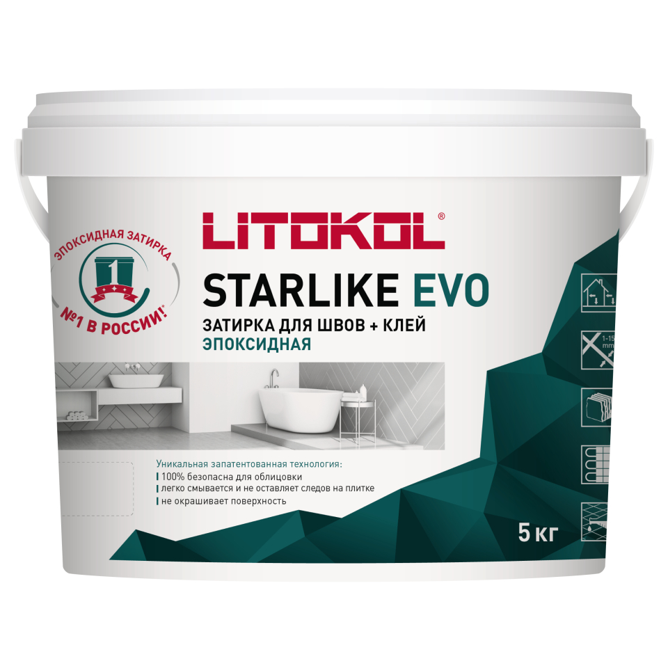Купить STARLIKE EVO S.140 NERO GRAFITE затир.смесь (5kg bucket) в Санкт-Петербурге