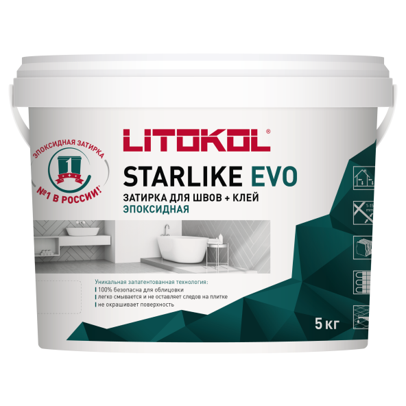 Купить STARLIKE EVO S.145 NERO CARBONIO затир.смесь (5kg bucket) в Москве-1