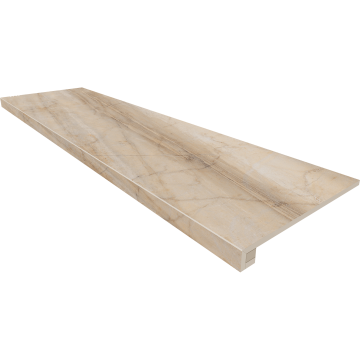 Купить Комплект (Ступень BR01 (33x120x9) непол. (прямоугол. бортик) без насечек + Подступенок (14,5x120x9)) в Санкт-Петербурге