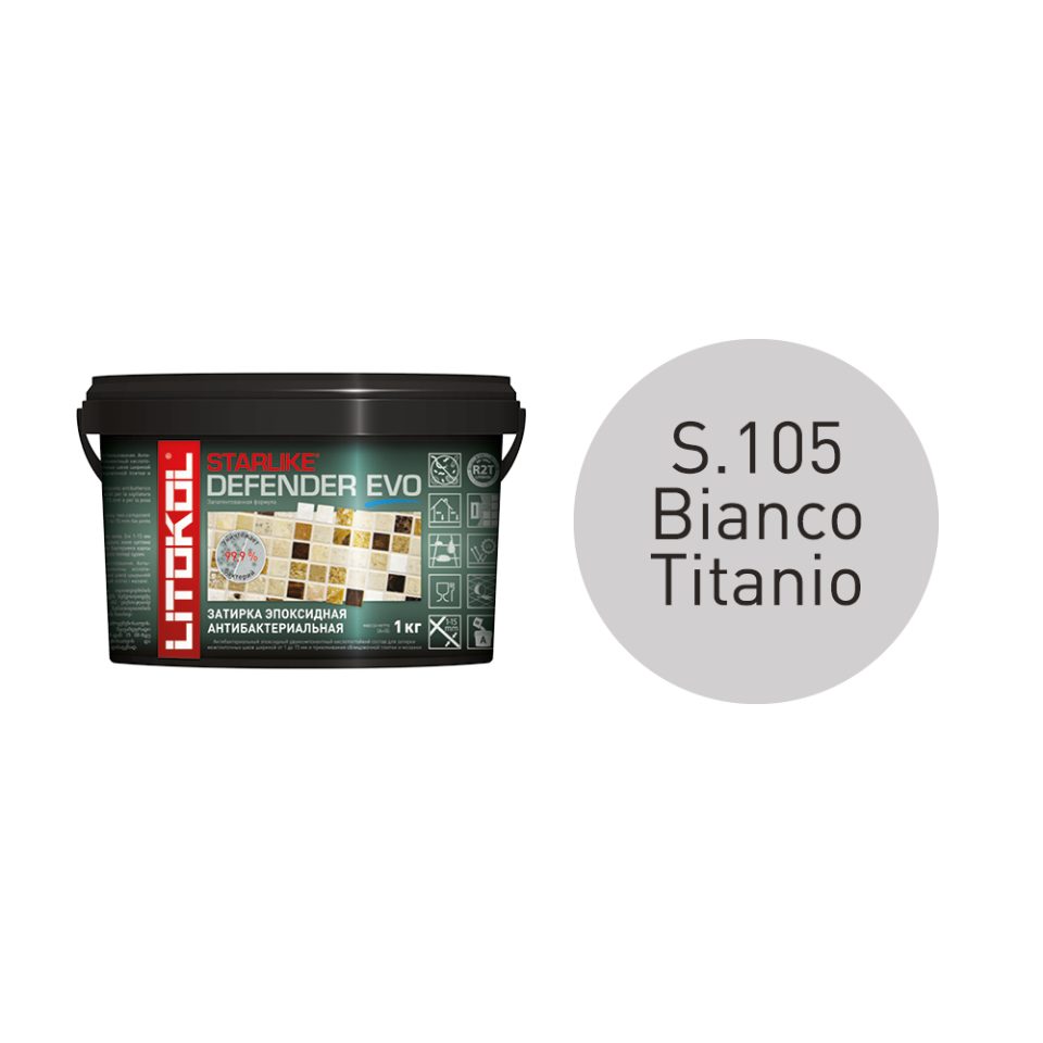 Купить STARLIKE Defender EVO S.105 BIANCO TITANIO эпоксидный состав 2,0 kg bucket в Санкт-Петербурге #2