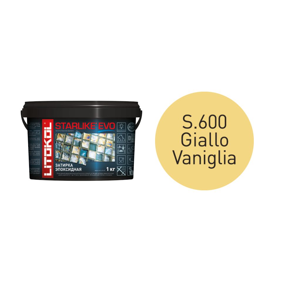 Купить STARLIKE EVO S.600 GIALLO VANIGLIA затир.смесь (1kg bucket) в Санкт-Петербурге