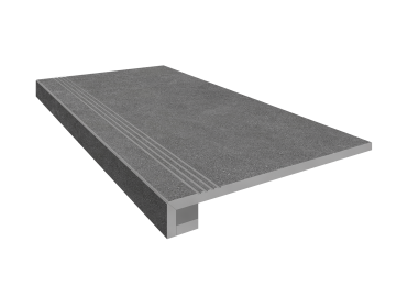 Купить Комплект (Ступень SM02 (33x120) непол. (прямоугол. бортик) с насечками + Подступенок (14,5x120)) в Новосибирске