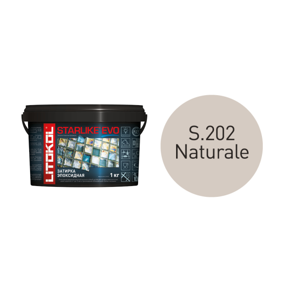 Купить STARLIKE EVO S.202 NATURALE затир.смесь (1kg bucket) в Нижнем Новгороде-1
