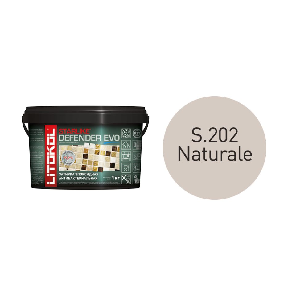 Купить STARLIKE Defender EVO S.202 NATURALE антибакт.затир.смесь 1kg bucket в Санкт-Петербурге