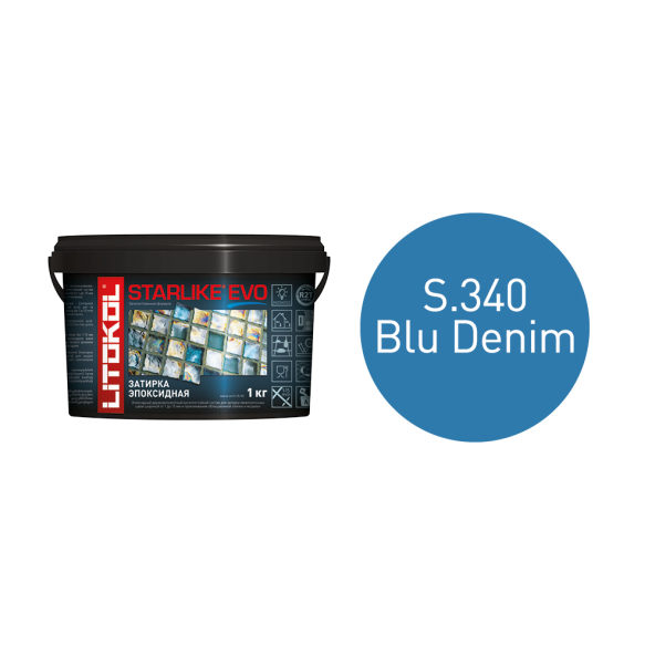 Купить STARLIKE EVO S.340 BLU DENIM затир.смесь (1kg bucket) в Воронеже-1