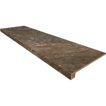 Купить Комплект (Ступень BR04 (33x120x9) непол. (прямоугол. бортик) без насечек + Подступенок (14,5x120x9)) в Санкт-Петербурге