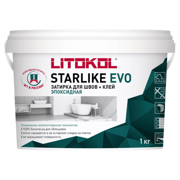 Купить STARLIKE EVO S.700 CRYSTAL затир.смесь (1kg bucket) в Воронеже-1