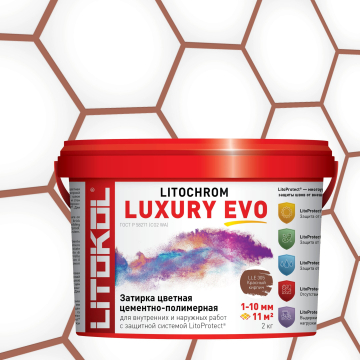 Купить LITOCHROM LUXURY EVO LLE 305 красный кирпич 2kg bucket в Белгороде-2