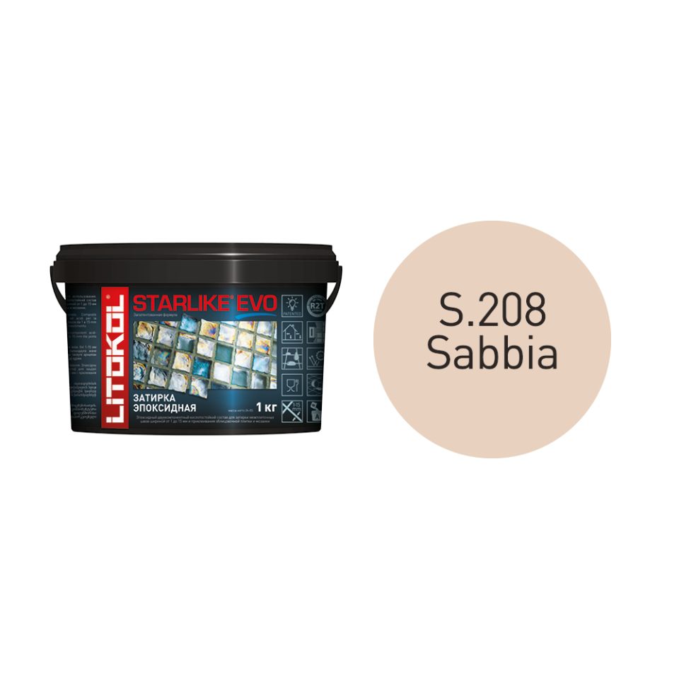 Купить STARLIKE EVO S.208 SABBIA затир.смесь (1kg bucket) в Санкт-Петербурге #2