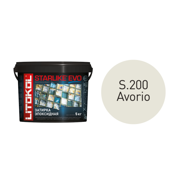 Купить STARLIKE EVO S.200 AVORIO затир.смесь (5kg bucket) в-1