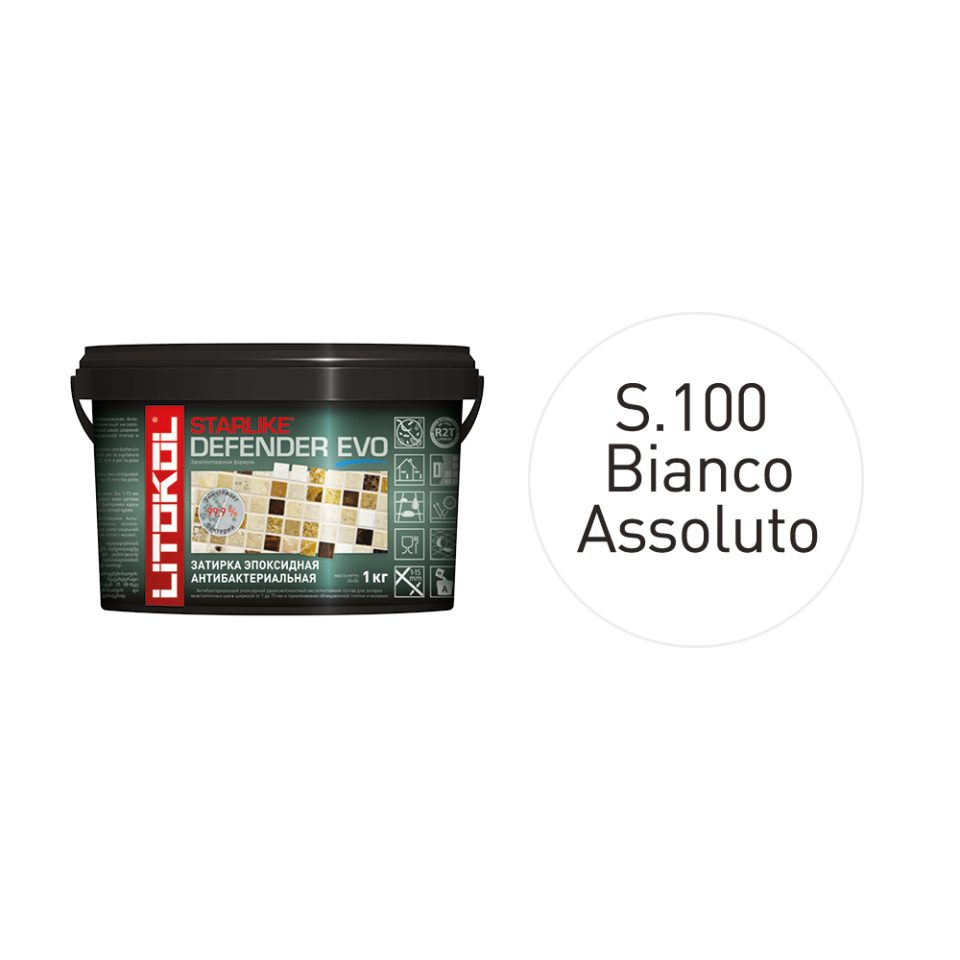 Купить STARLIKE Defender EVO S.100 BIANCO ASSOLUTO антибакт.затир.смесь 2kg bucket в Санкт-Петербурге #2