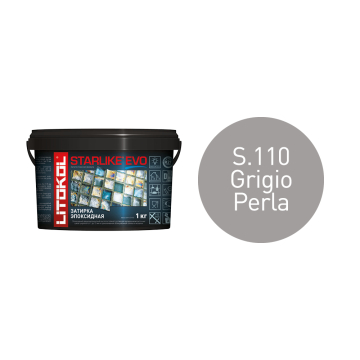 Купить STARLIKE EVO S.110 GRIGIO PERLA затир.смесь (1kg bucket) в Краснодаре-1