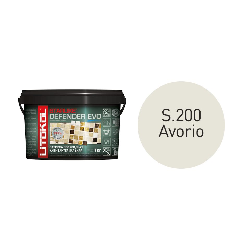 Купить STARLIKE Defender EVO S.200 AVORIO эпоксидный состав 2,0 kg bucket в Санкт-Петербурге #2