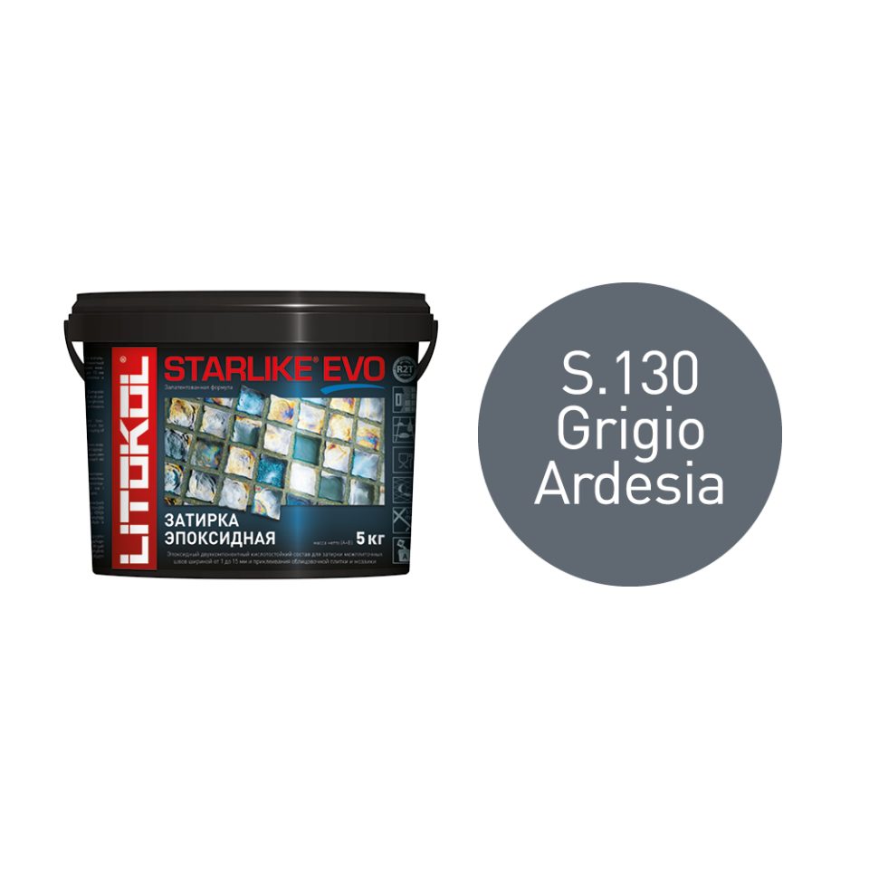 Купить STARLIKE EVO S.130 GRIGIO ARDESIA затир.смесь (5kg bucket) в Санкт-Петербурге #2