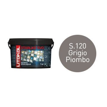 Купить STARLIKE EVO S.120 GRIGIO PIOMBO затир.смесь (1kg bucket) в Уфе-1