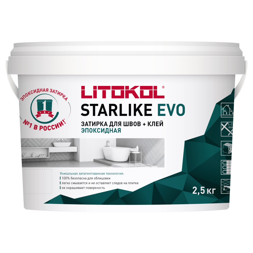 Купить STARLIKE EVO S.145 NERO CARBONIO затир.смесь (2,5kg bucket) в Санкт-Петербурге