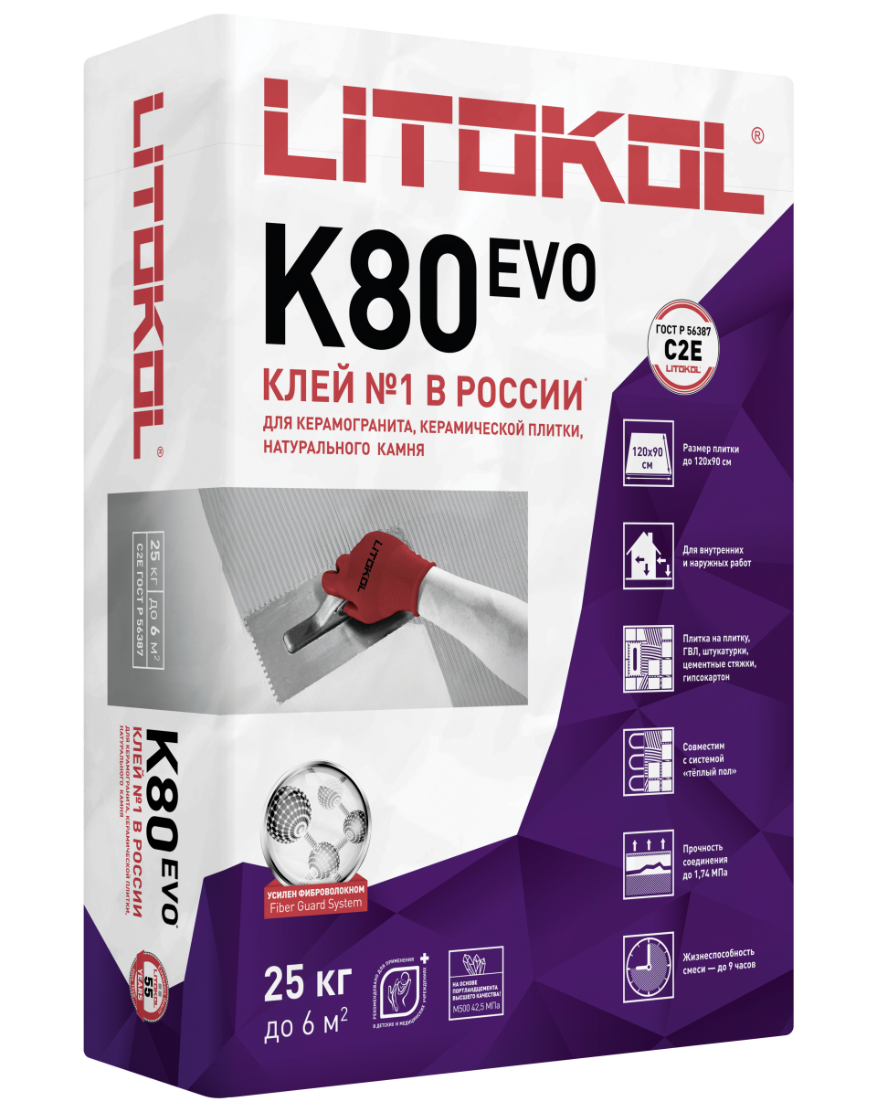 Купить LitoFlex K80-клеевая смесь (25kg bag) в Санкт-Петербурге